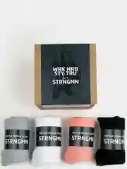 Подарочный набор из 4 пар хлопковых мужских носков Strongman Premium Socks #402
