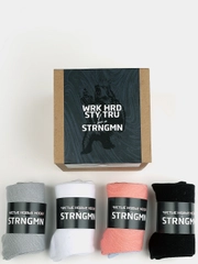 Набор 4 пары хлопковых мужских носков Strongman Premium Socks #401