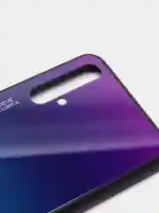 Фиолетовый градиентный чехол из закалённого стекла для Honor Huawei 8A,8X,9X,10I,10LITE,P20,P30,8S,Y5