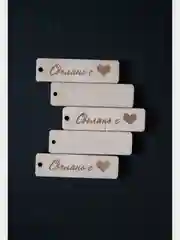 Бирки "Сделано с Любовью", из дерева, Handmade