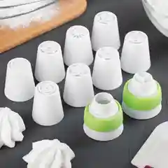 Лайм набор насадок кондитерских, 3,5 см, 8 штук, 2 адаптера