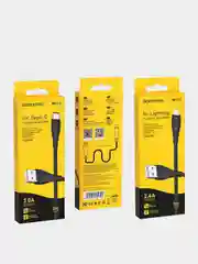 Кабель USB BOROFONE BX38 для зарядки и синхронизации 1м., 2.4А/3A для Type-C , Lightning