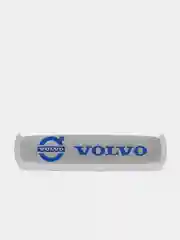 Комплект шильдиков металлических с эмблемой авто "VOLVO" и 4 винтовыми креплениями (Пара)