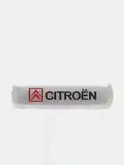 Комплект шильдиков металлических с эмблемой "CITROEN" и 4 винтовыми креплениями (Пара)