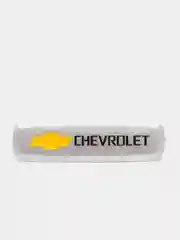 Комплект шильдиков металлических с эмблемой "CHEVROLET" и 4 винтовыми креплениями (Пара)