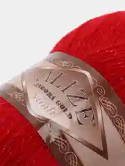 Красный пряжа Alize Angors Gold Simli (Ализе Ангора Голд Симли)