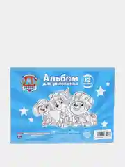 Альбом для рисования А5, 12 листов на скрепке Paw Patrol (vvv)