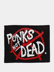 Нашивка печать "Punks not dead"