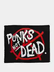 Нашивка печать "Punks not dead"