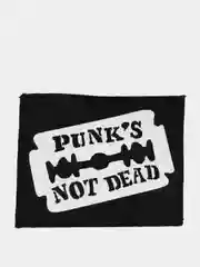 Нашивка печать "Punks not dead"