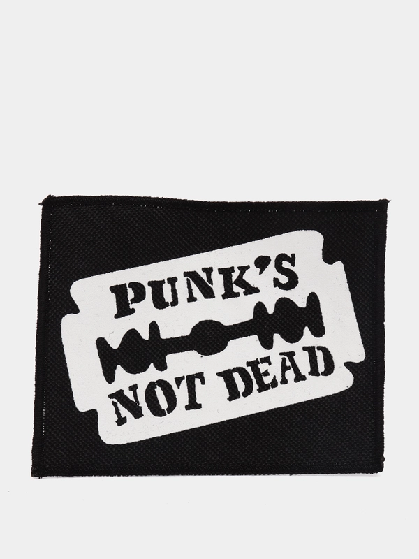 Нашивка печать "Punks not dead"
