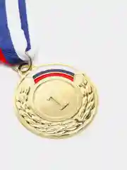 Золотой медаль, диаметр 5 см