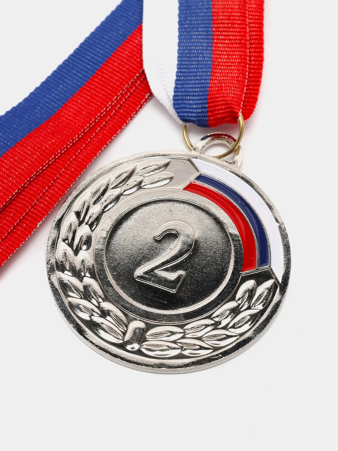 Серебряный медаль, диаметр 5 см