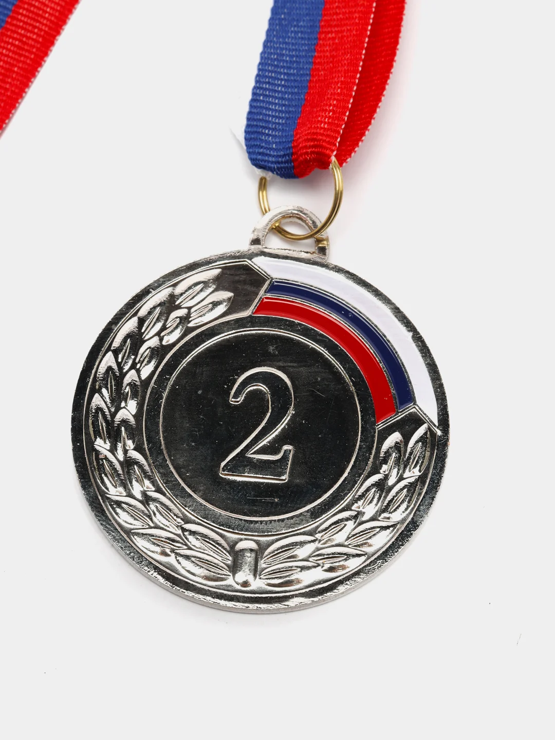 Серебряный медаль, диаметр 5 см