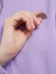 Красный модная женская брошь