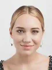 Золотой круглые серьги-бабочки