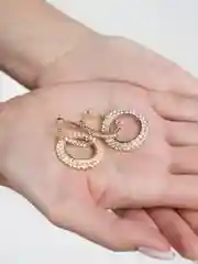 Желтый серьги висячие, с камнями, 3 цвета