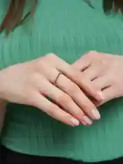 Серебряный кольцо-резинка