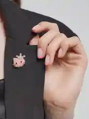 Розовый брошь женская, KITTY