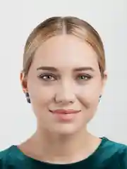 Синий двойные пусеты