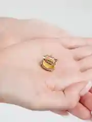 Оранжевый брошь женская, KITTY