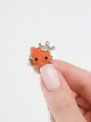 Оранжевый брошь женская, KITTY