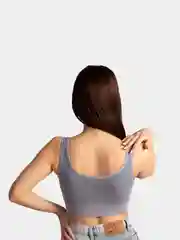 Синий топ женский спортивный
