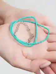 Коралловый чокер из цветного бисера / бусы