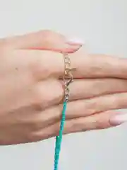 Коралловый чокер из цветного бисера / бусы
