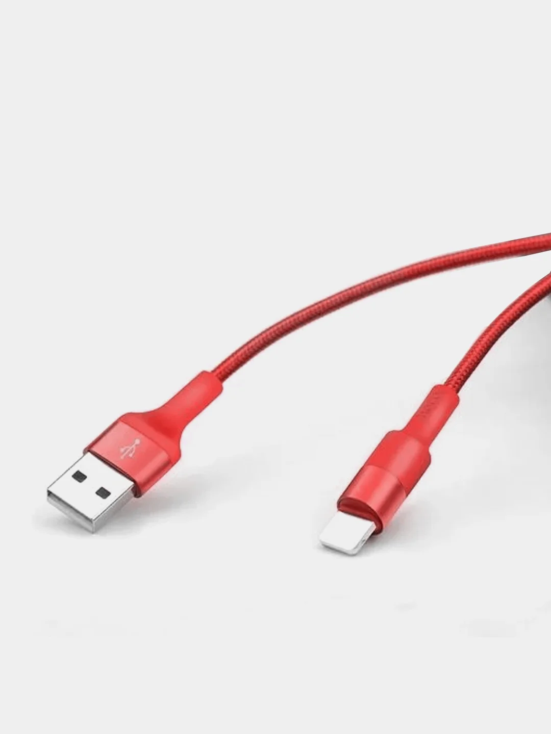 Красный кабель HOCO X26 для передачи данных и подзарядки 2.4A / 3A для Micro , Type-C , Lightning