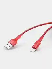 Красный кабель HOCO X26 для передачи данных и подзарядки 2.4A / 3A для Micro , Type-C , Lightning