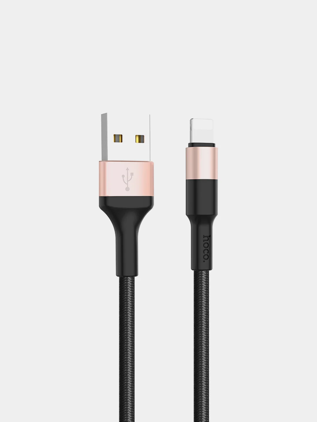 Золотой кабель HOCO X26 для передачи данных и подзарядки 2.4A / 3A для Micro , Type-C , Lightning