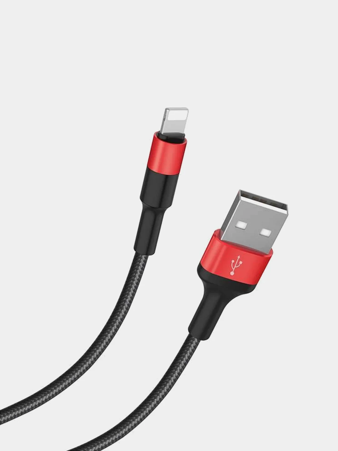 Черный кабель HOCO X26 для передачи данных и подзарядки 2.4A / 3A для Micro , Type-C , Lightning