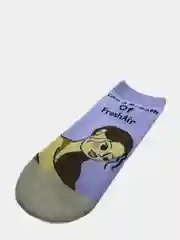 Носки короткие с принтом женские
