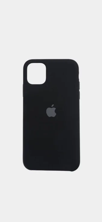 Черный чехол Silicone Case для iPhone 11