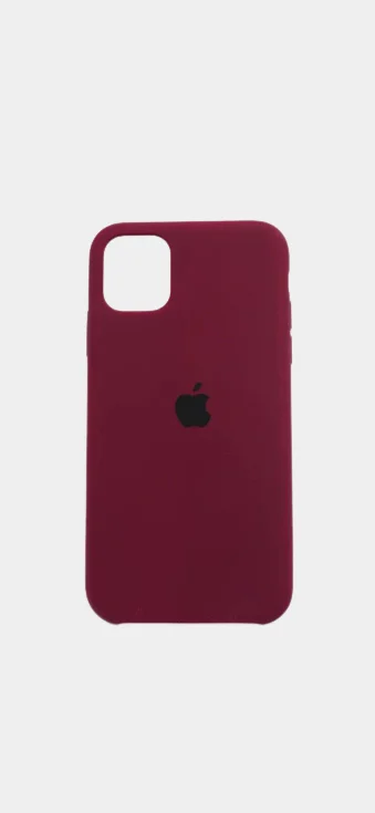 Тёмно-коричневый чехол Silicone Case для iPhone 11