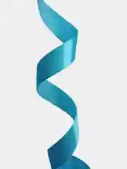 Бирюзовый лента атласная цветная тесьма, 25 мм, упаковка от 1 метра