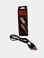 Кабель USB - Type-C WALKER C725, с металлическими разъемами