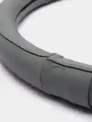 Оплетка на руль (чехол на руль) SKYWAY Real-5 М Серая кожа натуральная S01108009