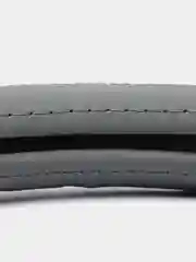 Оплетка на руль (чехол на руль) SKYWAY Real-5 М Серая кожа натуральная S01108009