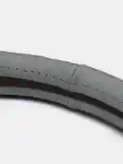 Оплетка на руль (чехол на руль) SKYWAY Real-5 М Серая кожа натуральная S01108009