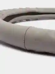 Оплетка на руль (чехол на руль) SKYWAY Real-3 М Серая кожа натуральная S01108006