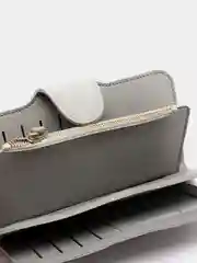 Серый кошелек женский