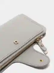 Серый кошелек женский