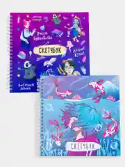Sweet Cat Shop Скетчбук  195*195 мм.  30л
