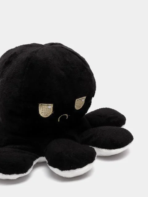 Белый мягкая игрушка "Осьминог", перевертыш-вывернушка, антистресс