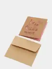Конфетный открытка крафт мини