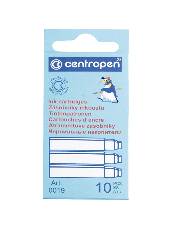 Картриджи чернильные Centropen синие, 10 шт
