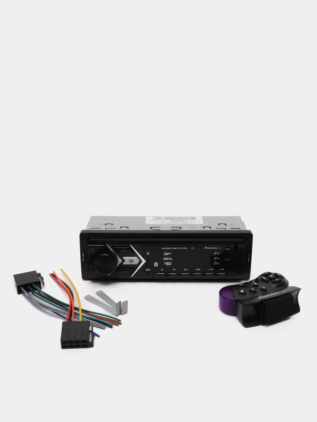 Автомагнитола Pioneer.OK 111 bluetooth, usb,microsd, aux, fm,  пульт(мульти-руль) купить по цене 2499 ₽ в интернет-магазине KazanExpress