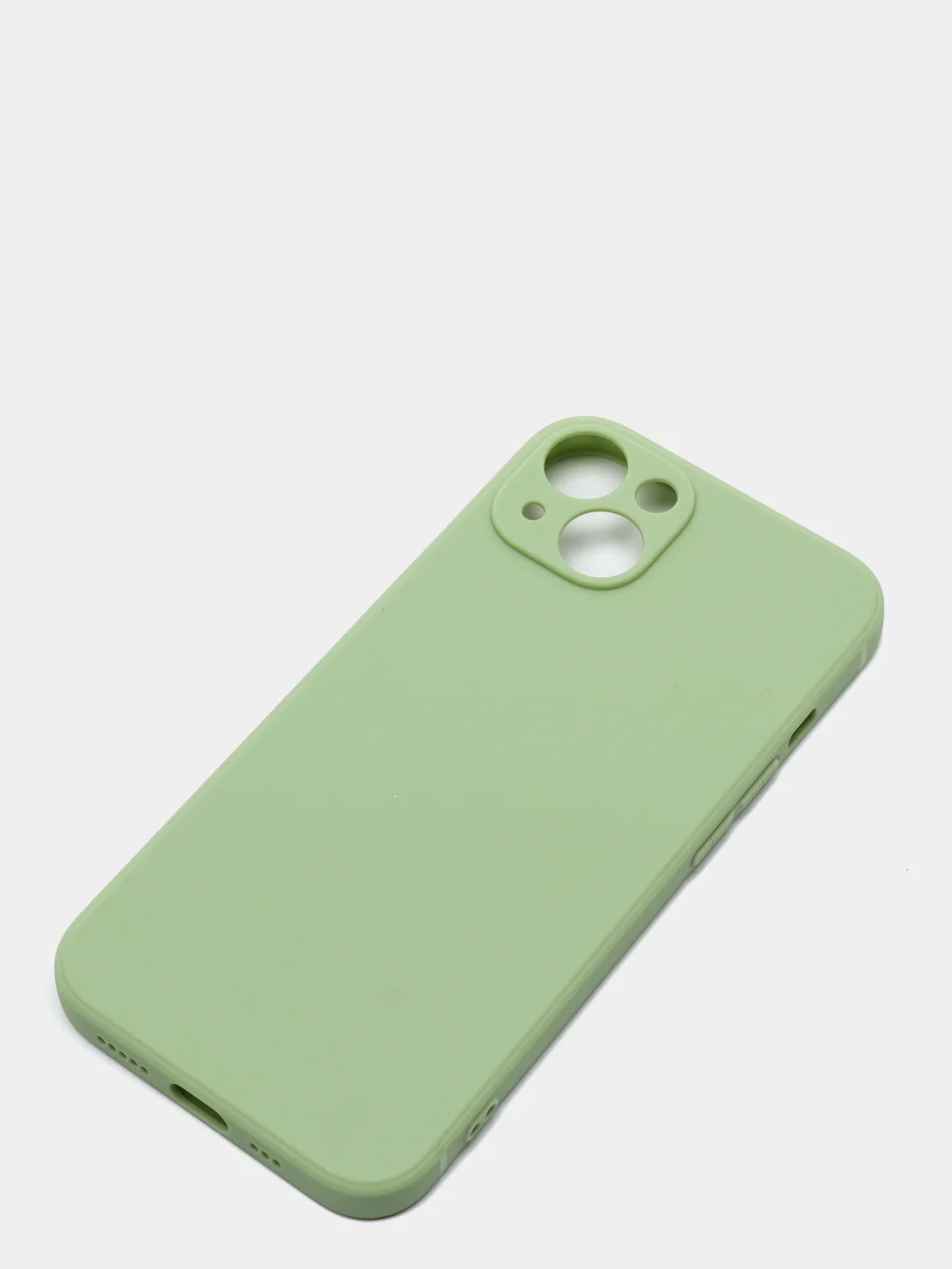 Салатовый матовый силиконовый чехол для iPhone 13, 13 mini, 13 Pro, 13 Pro Max